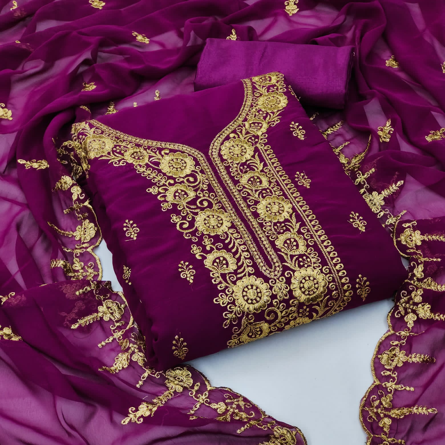 Mastani Suits 1001 Fancy Ethnic Wear Georgette Dress Material Collection